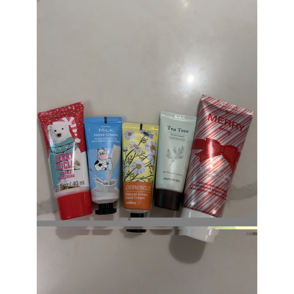 Lot Of 4 Lotions / 1 Mud Mask Travel Beauty Skin care New Sealed scented